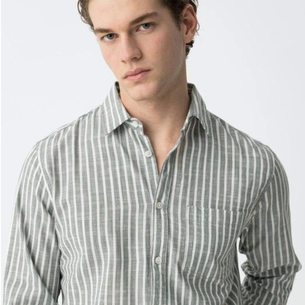 Camisa Cinza Listrada
