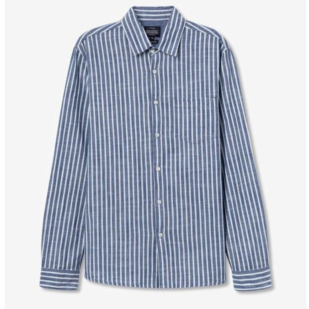 Camisa listrada azul